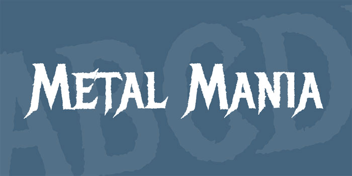 metal-mania A collection of heavy metal fonts for that awesome band cover you wanted