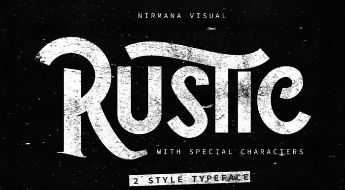 rUSTIC 27 Rustic Fonts For Creating Thematic Designs