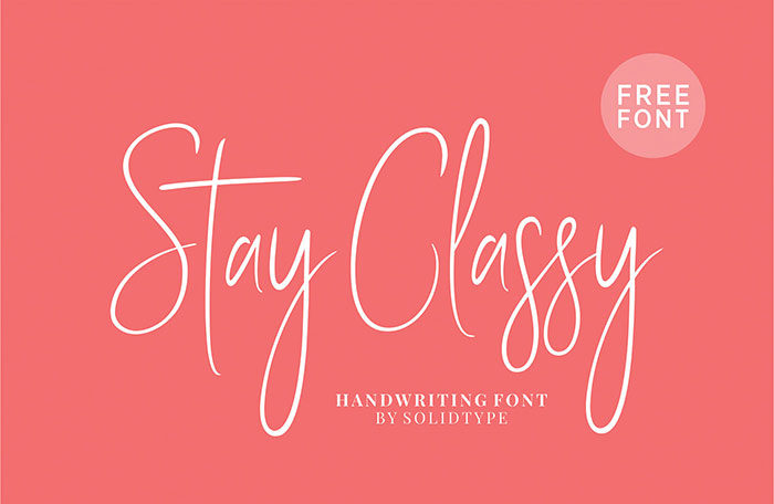 stay-classy-700x456 Cool feminine fonts to download and use in your projects