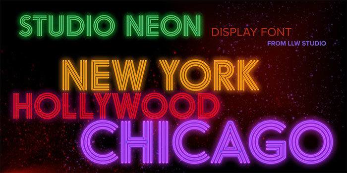 studio-neon-700x350 Cool neon font examples you should have