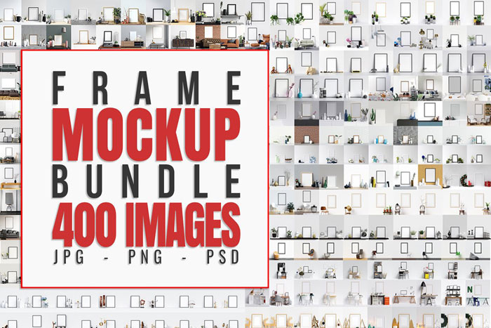400-Frame-mockup-bundle Frame mockup templates you can download today