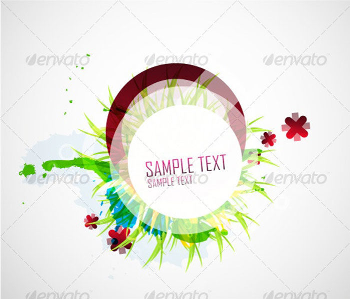 Abstract-Flower-Vector-A-stain-of-color-700x599 Floral vector graphics you can download today to design with them