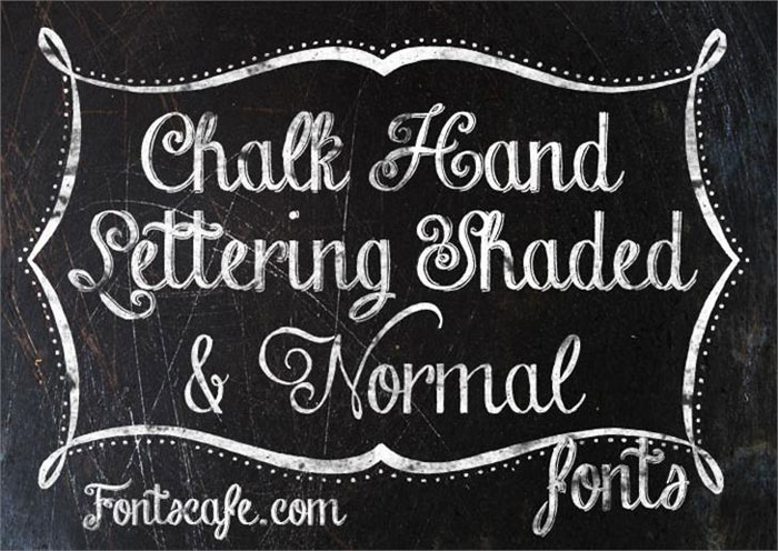 Chalk-Hand-lettering Chalkboard font collection: Check out these cool looking fonts