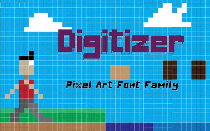 Digitizer Ever thought about using a pixel font? Check out these cool ones