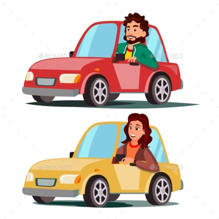 Driver-People-Vector-700x700 Vector people designs you should download or your projects