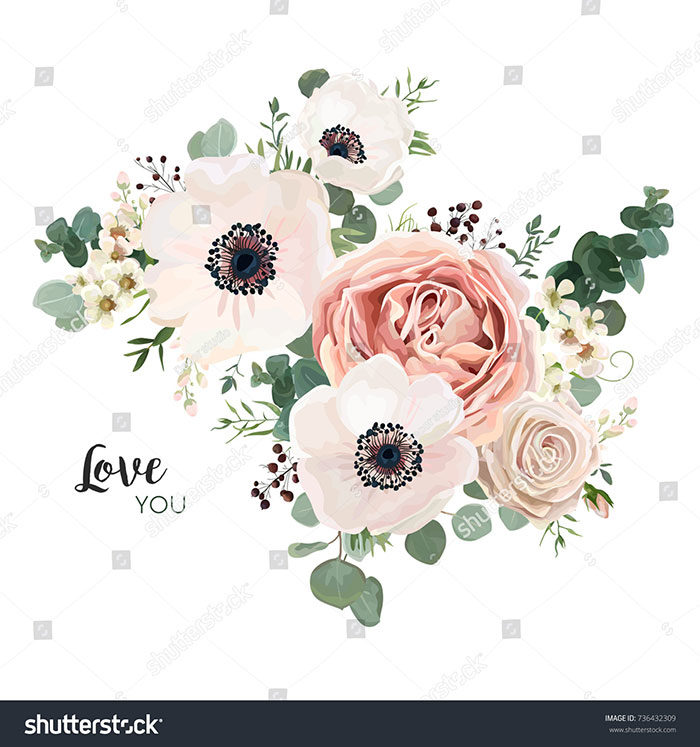 Floral-card-vector-Design-A-floral-arrangement-700x747 Floral vector graphics you can download today to design with them