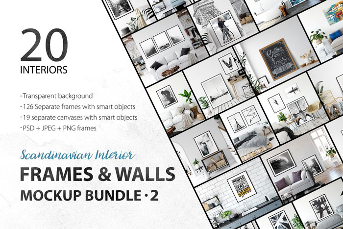 Frames-and-walls Frame mockup templates you can download today