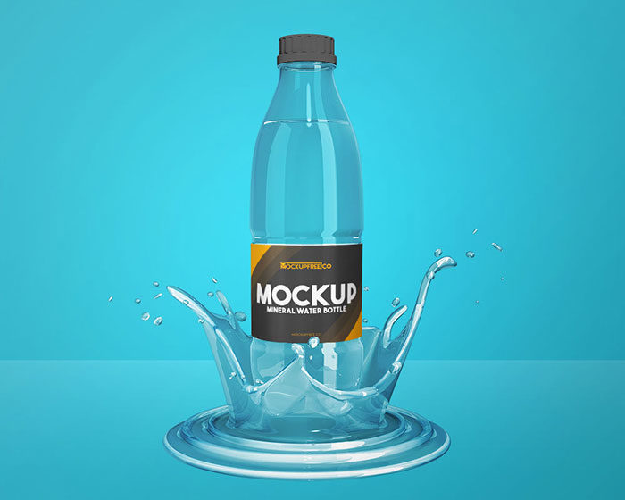 Free-Mineral-Water-Bottle-Mockup-700x560 Download a water bottle mockup from these templates