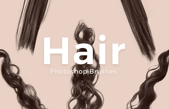 Free-Photoshop-Hair-Brushes-set-of-10-700x451 Photoshop hair brushes you can download: Free and premium options
