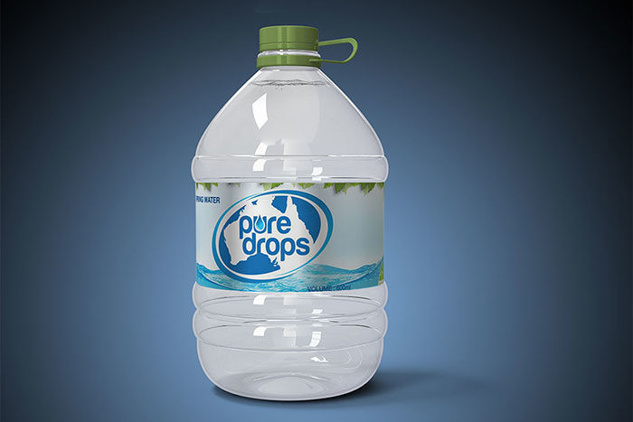 Free-Water-Bottle-Mockup-in-PSD-700x467 Download a water bottle mockup from these templates