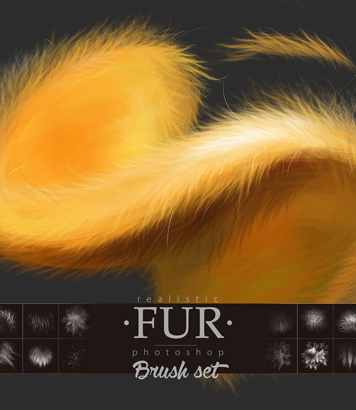 Fur-Realistic-Painting-Brushes-for-Photoshop-700x806 Photoshop hair brushes you can download: Free and premium options