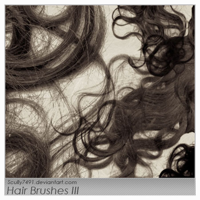 Hair-Brushes-III-The-Power-of-Curls-700x703 Photoshop hair brushes you can download (Free and premium options)