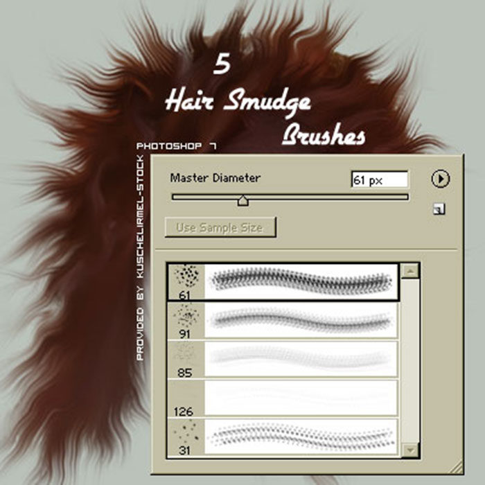 Hair-Smudge-Brushes-Give-way-to-a-disastrous-option-700x700 Photoshop hair brushes you can download: Free and premium options