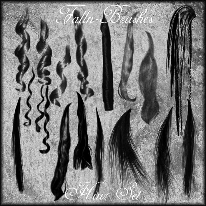 Hair-brushes-set-1-Contemplating-all-hair-types-700x700 Photoshop hair brushes you can download: Free and premium options