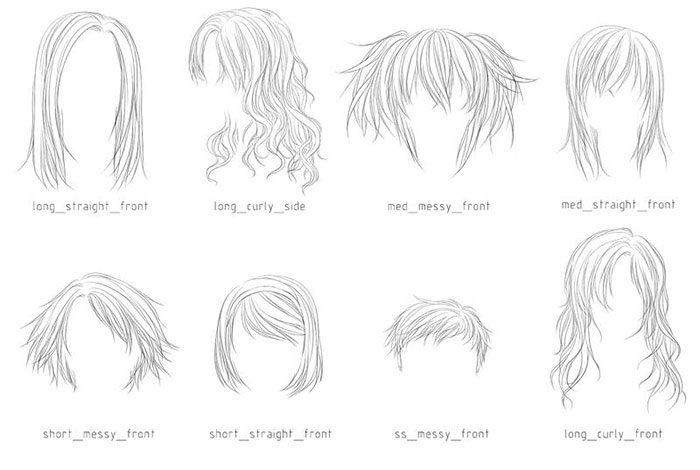 Lineart-Hair-Brushes-Say-goodbye-700x470 Photoshop hair brushes you can download (Free and premium options)