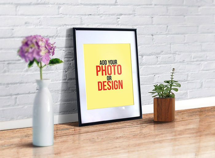 Realistic-frame Frame mockup templates you can download today