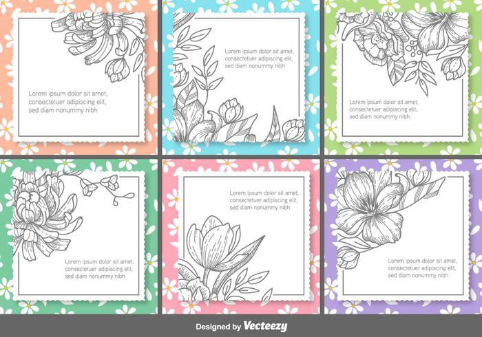 Retro-Floral-Vector-Text-Frames-700x490 Floral vector graphics you can download today to design with them