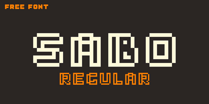 Sabo Ever thought about using a pixel font? Check out these cool ones