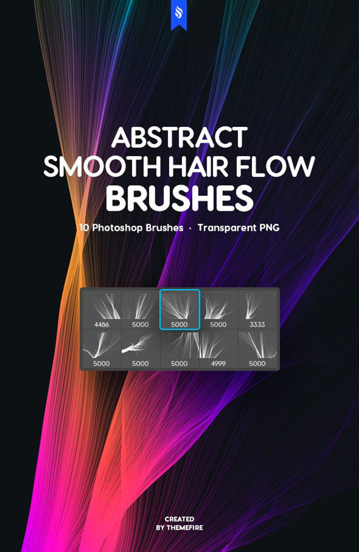 Smooth-Hair-Flow-Photoshop-Brushes-2-700x1074 Photoshop hair brushes you can download (Free and premium options)
