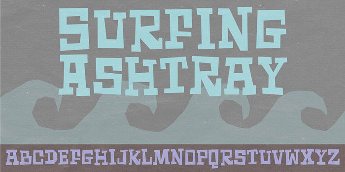 Surfing-Ashtray-font-700x350 Check out these Hippie font examples: Free and Premium