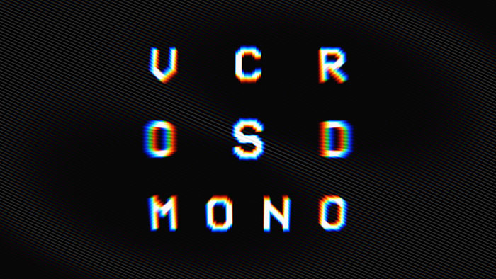 VCR-OSD-Mono Ever thought about using a pixel font? Check out these cool ones