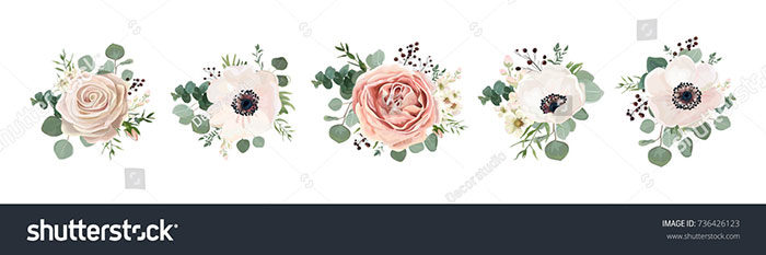 Vector-floral-bouquet-design-A-touch-of-realism-700x233 Floral vector graphics you can download today to design with them