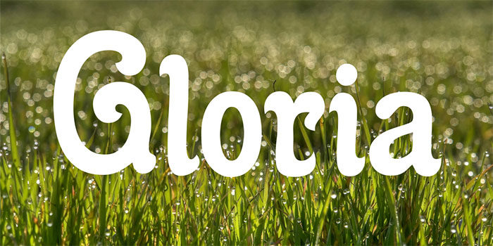 gloria-700x350 Check out these Hippie font examples (Free and Premium)