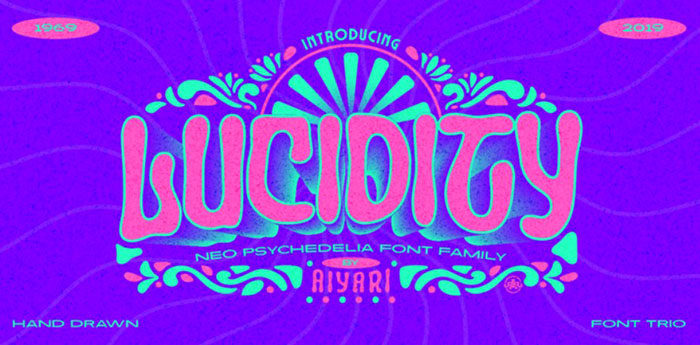 lucidity-700x345 Check out these Hippie font examples (Free and Premium)