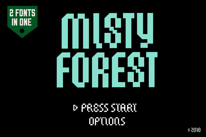 misty-forest 29 Awesome Pixel Fonts For Designers