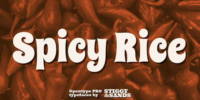 spicy-rice-700x350 Check out these Hippie font examples (Free and Premium)