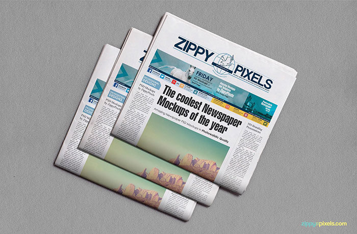 Download Get a newspaper mockup from this handpicked list (Free and Premium)