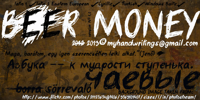 Beer-Money Download These Doodle Fonts and Use Them in Fun Designs