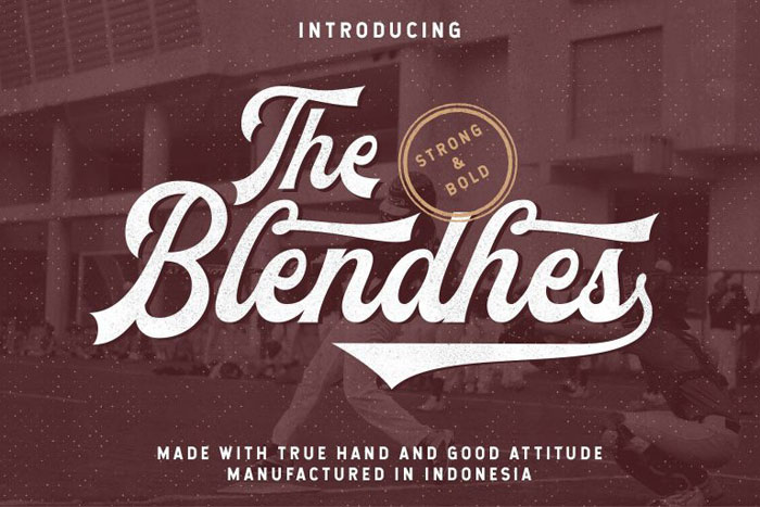 Blendhes Baseball font examples that you can download for your project