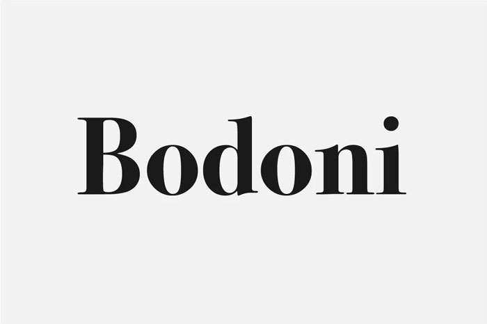 Bodoni The best fonts for print: Pick a few from this collection