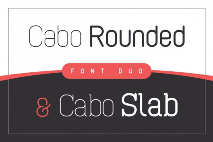 Cabo-rounded Rounded fonts examples to use in modern designs