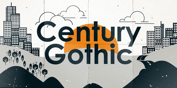Century-gothic The best fonts for print: Pick a few from this collection