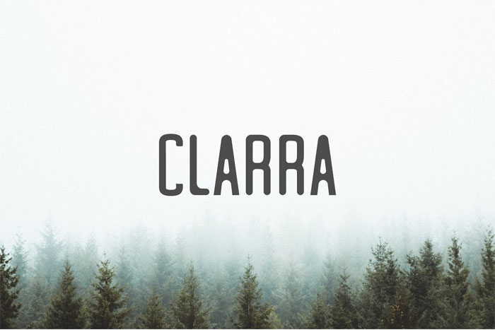 Clarra Rounded fonts examples to use in modern designs