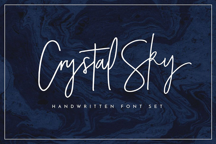 Crystal-Sky 25 Doodle Fonts To Use in Fun Designs