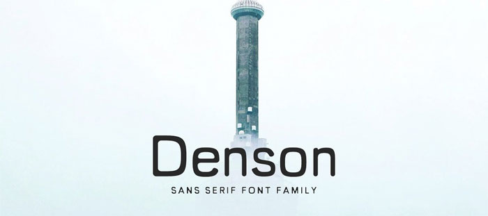 Denson Rounded fonts examples to use in modern designs