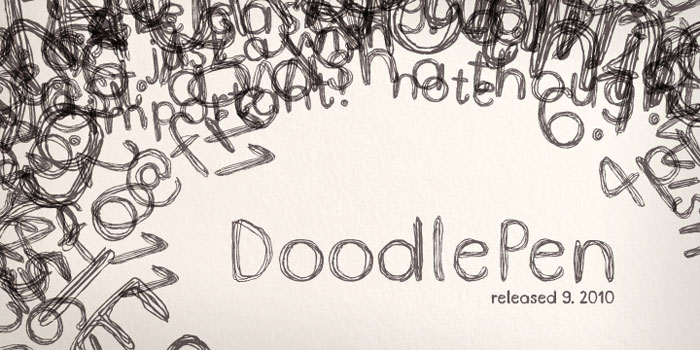 Doodle-Pen 25 Doodle Fonts To Use in Fun Designs