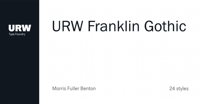 Franklin-Gothic-URw The best fonts for print: Pick a few from this collection