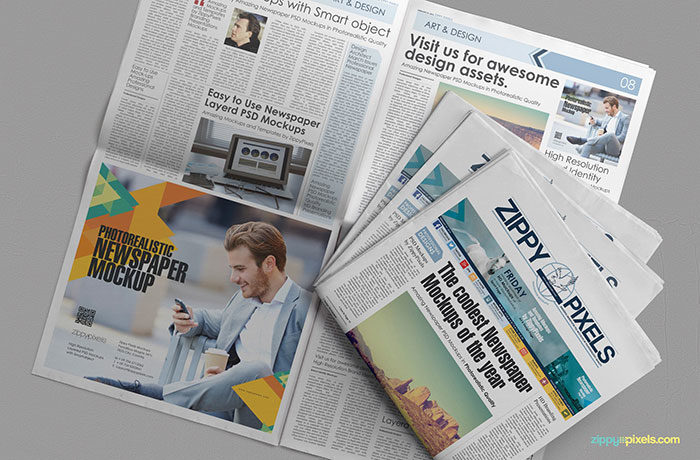 Free-Customizable-Newspaper-n-Advertising-Mockup-700x460 Get a newspaper mockup from this handpicked list (Free and Premium)