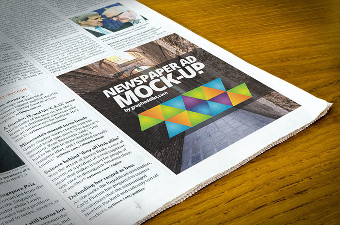 Free-PSD-Newspaper-Advert-Mock-Up-Testing-how-it-looks-700x463 Get a newspaper mockup from this handpicked list (Free and Premium)