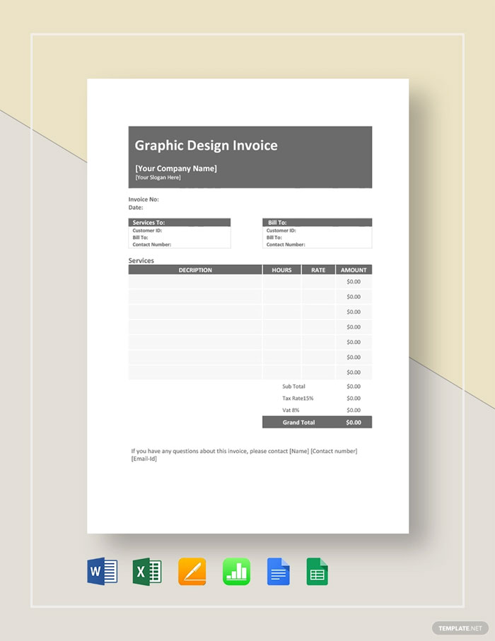 Graphic-design-invoice Graphic design invoice templates you can use for your clients