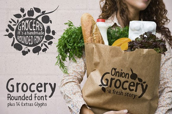 Grocery Rounded fonts examples to use in modern designs