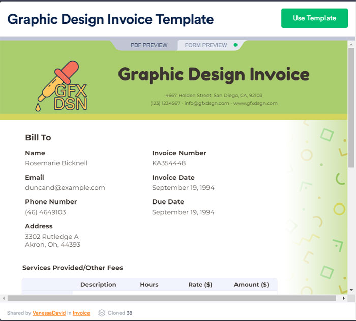 Invoice-template Free Advice On swbell