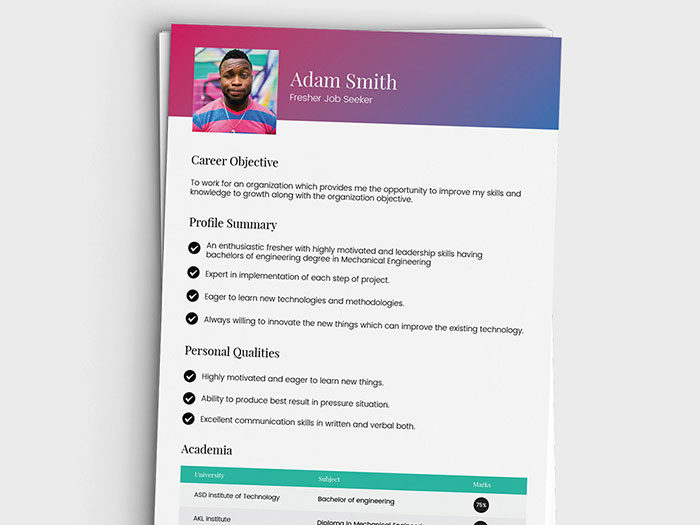 Job-Objective1-700x525 Illustrator resume: How good resumes look (Templates included)