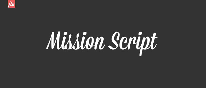 Mission-Script The best fonts for print: Pick a few from this collection