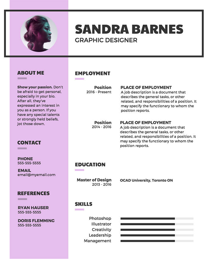 Modern-Professional-Resume-700x906 Illustrator resume: How good resumes look (Templates included)
