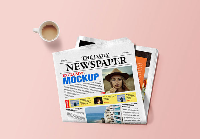 Download Get A Newspaper Mockup From This Handpicked List Free And Premium